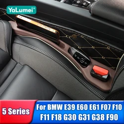 Car Seat Gap Filler Box For BMW 5 Series E39 E60 E61 F07 F10 F11 F18 G30 G31 G38 F90 M5 525i 530i 540i Accessories