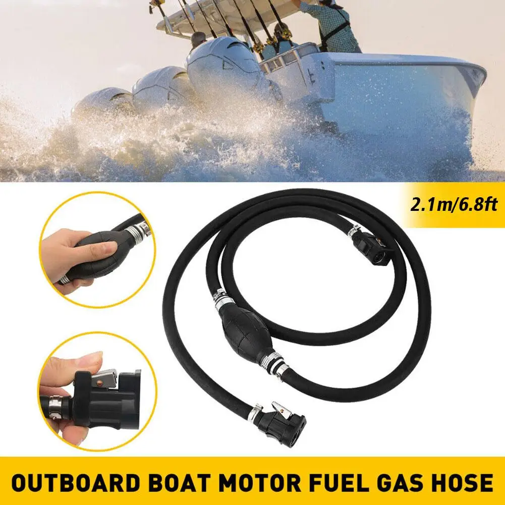 For Yamaha Boat Fuel Line Assembly Gas Hose Marine Desiel Motor Outboard Oil Line Line Engine 8mm Fuel Hose Marine Boat Pip X0J7