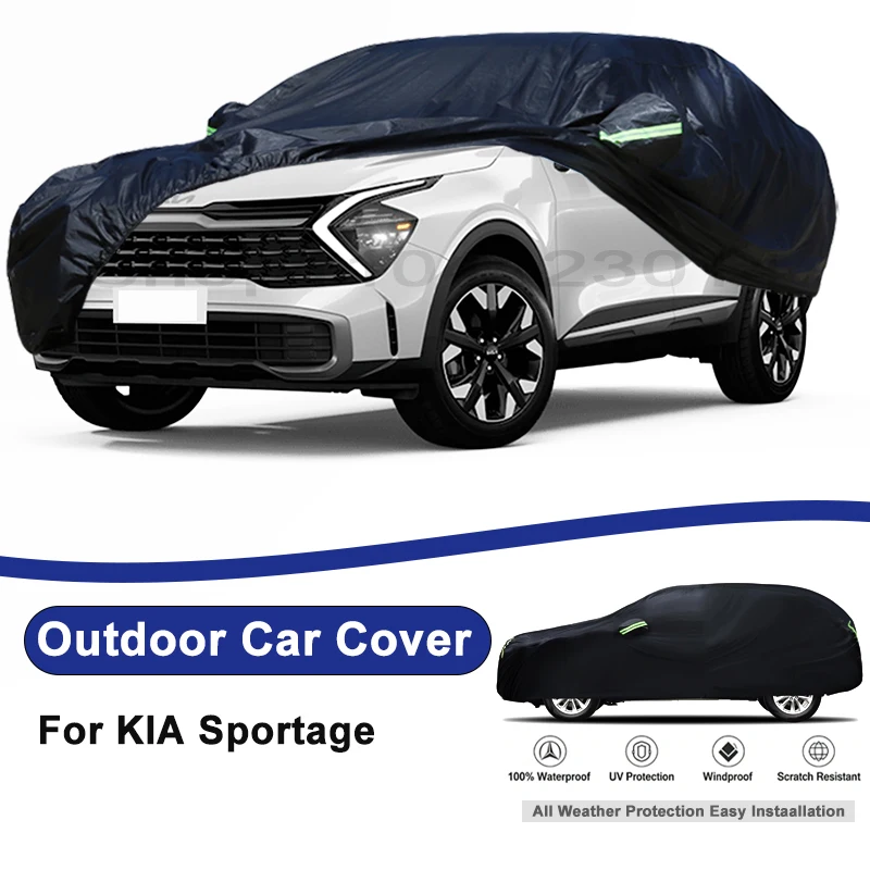 

Outdoor Full Car Cover For KIA Sportage with Reflective Strips Waterproof Snowproof Dustproof UV Protection Auto Accessory