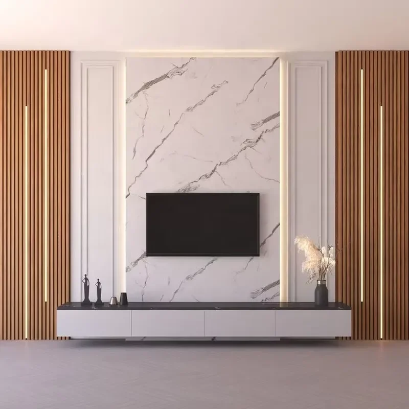 Modern Design Wholesale Led TV Background Wall Floating Tv Cabinet for Living Room Furniture