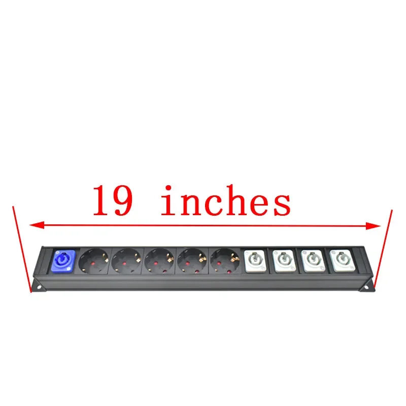 19 inch PDU power strip NAC3MPA NAC3MPB aviation socket without extension cord