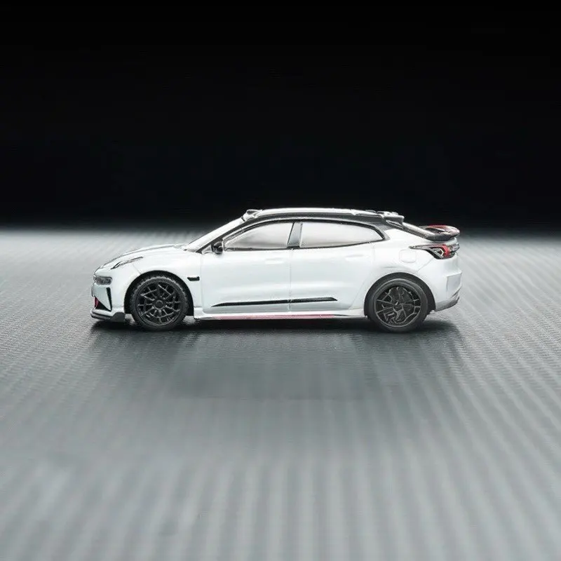 Bburago 1:64 ZEEKR 001 FR Stazione in lega Carro Modello di auto sportiva Fonde sotto pressione Metallo Veicoli a nuova energia Modello di auto Simulazione Regalo per bambini