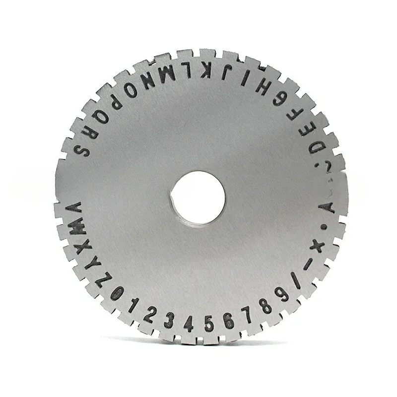

Character Font Wheel Gear Manual Steel Embossing Embosser 2Mm/ 2.5Mm/ 3Mm/ 4Mm/ 5Mm/ 6Mm Metal Sheet Plate