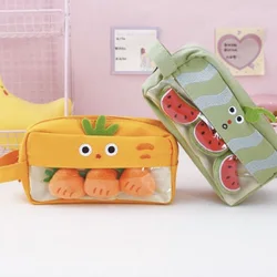 Pink Plush Kawaii Pencil Case Cute Lovely Pencil Case for Girls Student Pencil Bag Stationery Pencilcase Pen Bag School Supplies