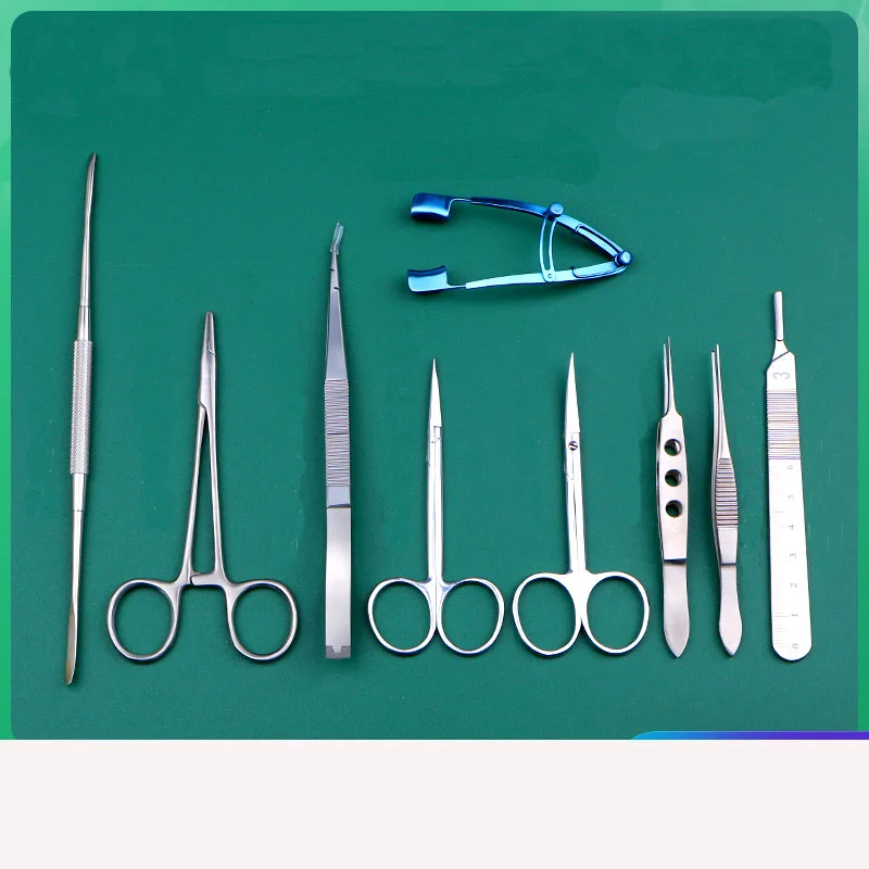 Microophthalmic instrument kit pterygium instrument tool Eye scissors scleral stripper eyelid opener