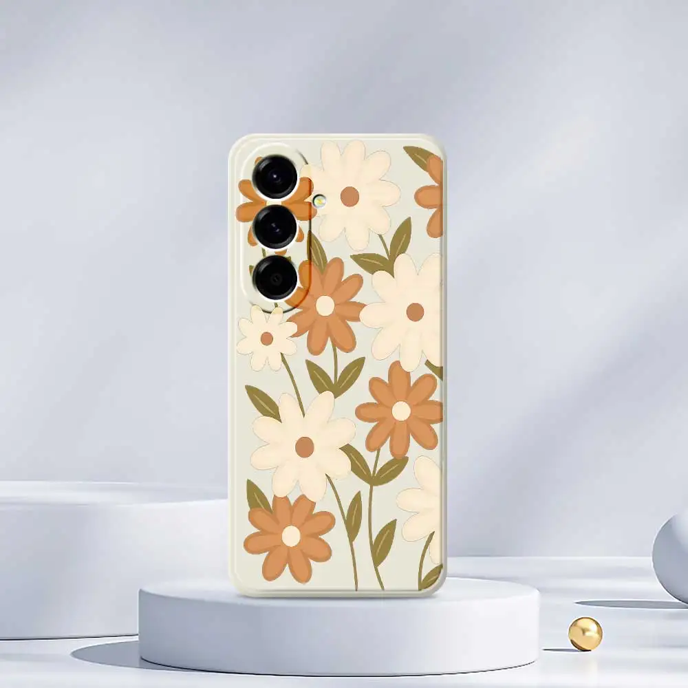 Чехол для телефона Little Daisy для Samsung Galaxy S25 S24 S23 S22 S21 S20 Ultra Plus S10 Plus S24FE S23FE S22FE S21FE S20FE Soft Cover