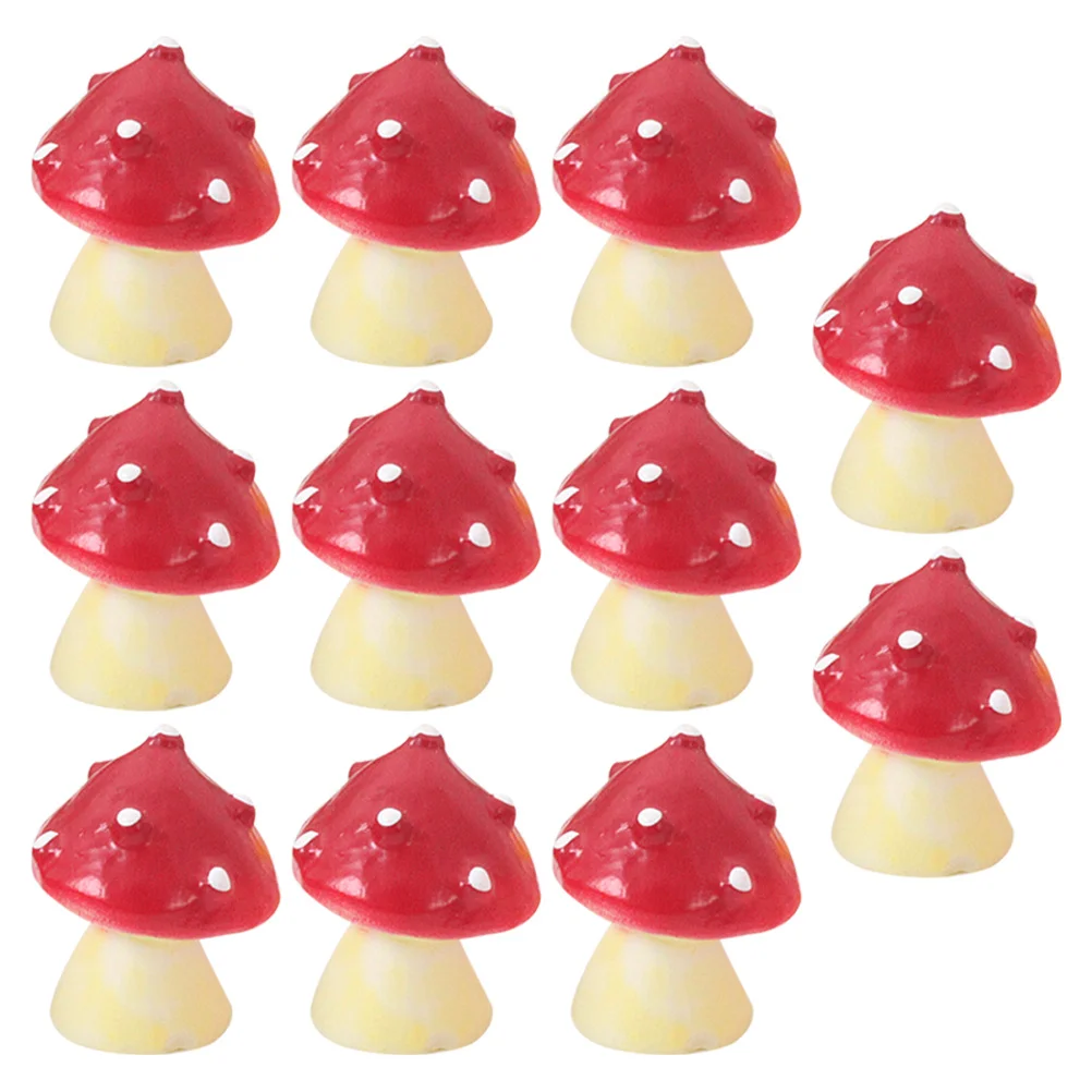 

10Pcs Lovely Mushroom Decor Aquarium Ornament Lifelike Design Fish Tank Accessory Aquarium Decor Mini Mushroom Figurines