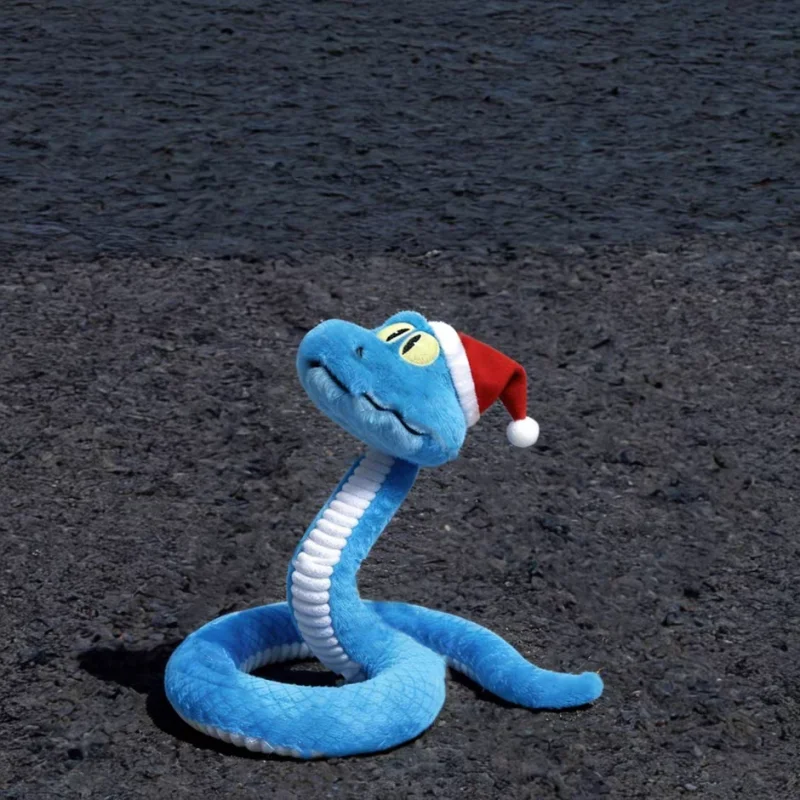 Versión Q Disney Zootopia 2 Gary serpiente azul muñeco de peluche llavero estudiante mochila cremallera decoración colgante regalo de vacaciones