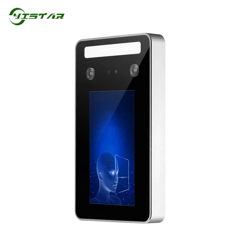 IP65 مقاوم للماء التعرف على الوجه الديناميكي وقت الحضور محطة نظام التحكم في الوصول إلى الباب مع قارئ بطاقات برنامج مجاني