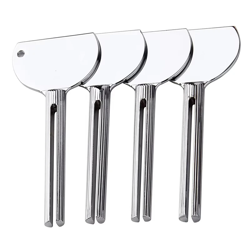 Tube de presse-dentifrice créatif en acier inoxydable, ensemble d'accessoires de salle de bains, teinture de couleur de cheveux, presse-peinture cosmétique en forme de clé