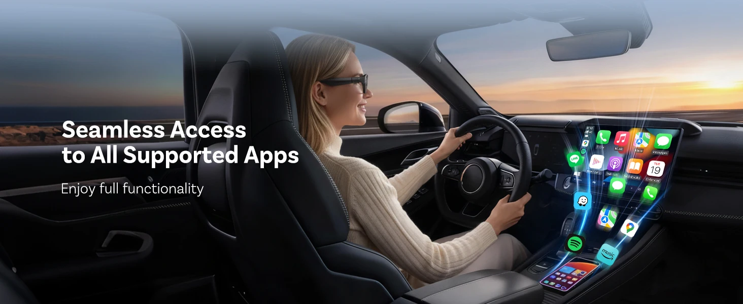 OTTOCAST Mini Pro Kabelloser CarPlay & Android Auto Adapter 2-in-1 5GHz WiFi Dongle Plug & Play Automatische Wiederverbindung für Benz VW Toyota – Detail 9