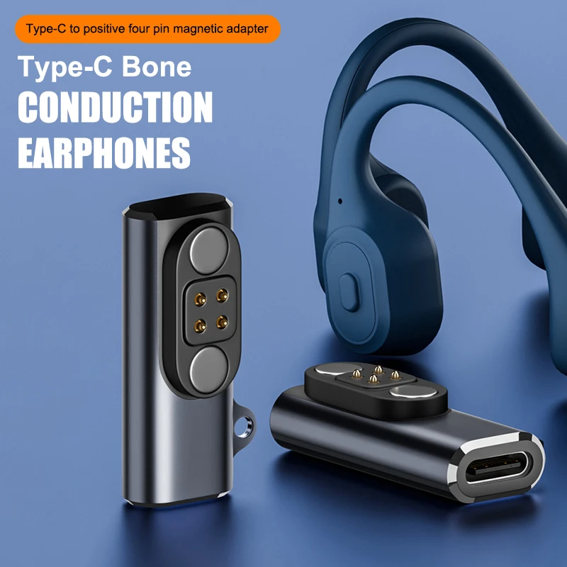 Адаптер зарядного устройства Xiaomi USB-C для наушников NANK Runner 4- Langsdom Airwave Pro с магнитной проводимостью