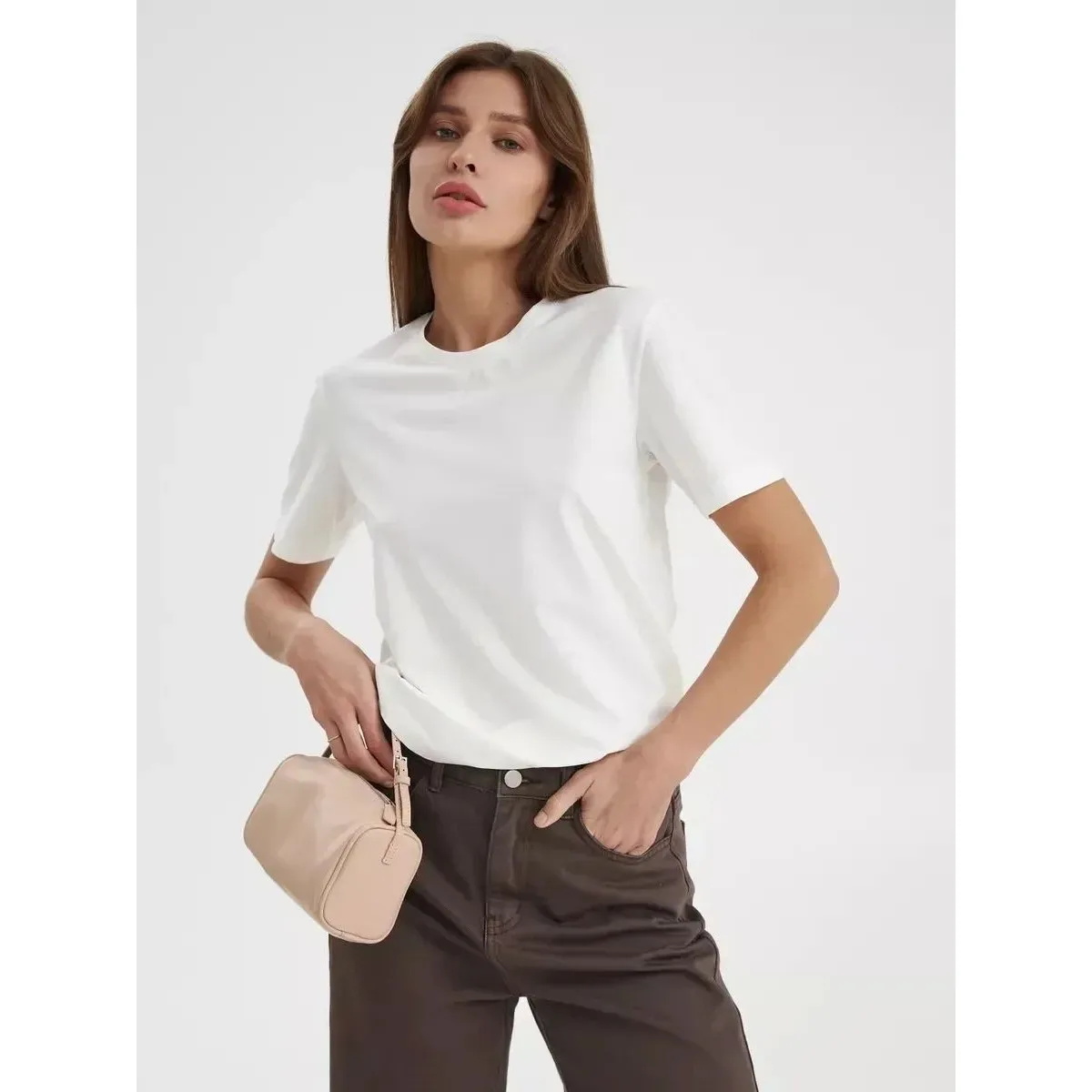 

Sumuyoo Summer Women's 00% Cotton Basic T-irt Boting Sle Comfortable Breathable Casual Faion for Ladies