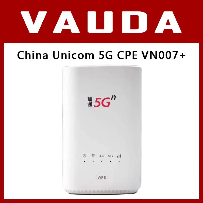 Top Unlock China Unicom VN007+ 5G CPE Wireless Router Modem 2.3Gbps Mesh wifi SIM Card NSA/SA NR n1/n3/n8/n20/n21/n77/n78/n79