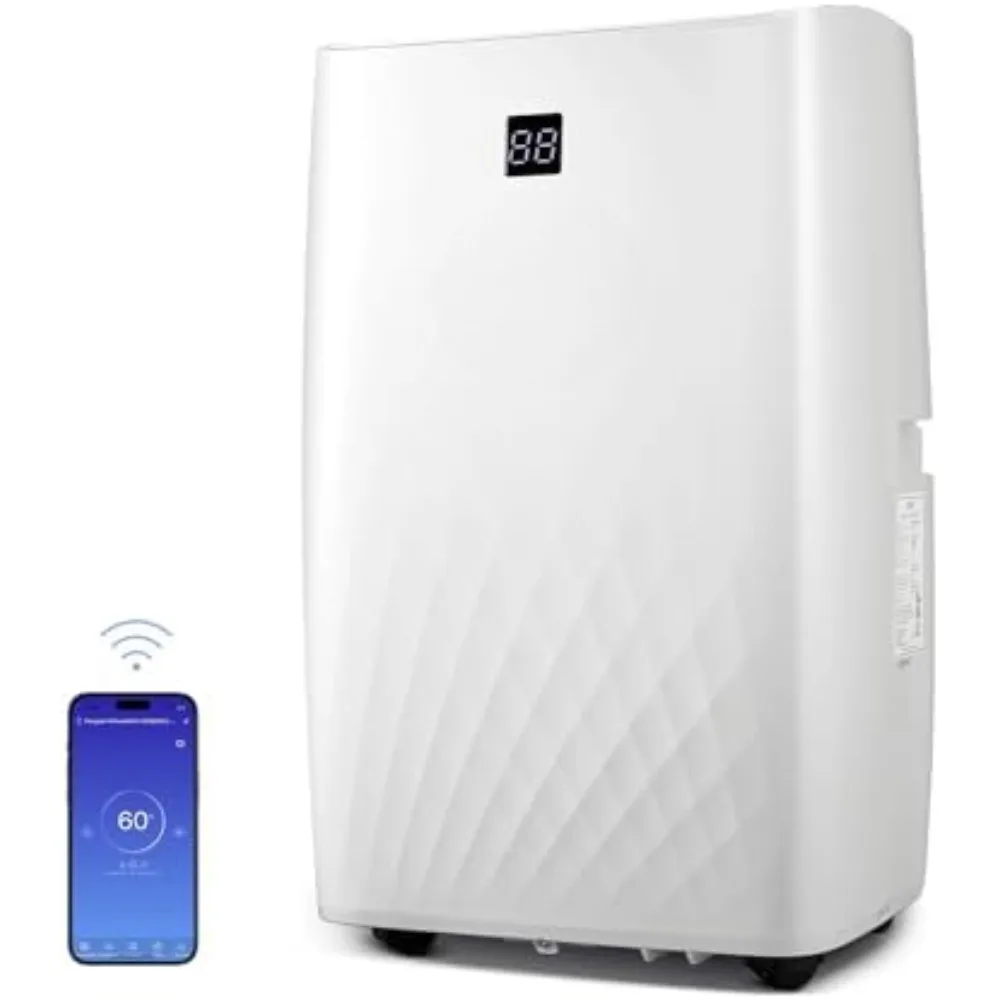 Pendingin udara portabel, WiFi 4-in-1, hemat energi, pendinginan cepat, Dehumidifier, kipas, Model tidur, pendingin udara