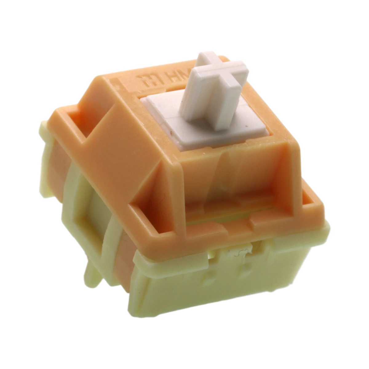 Image of Egg Yolk Pastry Linear Switches, vorgeschmiert, 5-polig, HotSwap, M2 Stem HMX für mechanische MX-Tastaturen