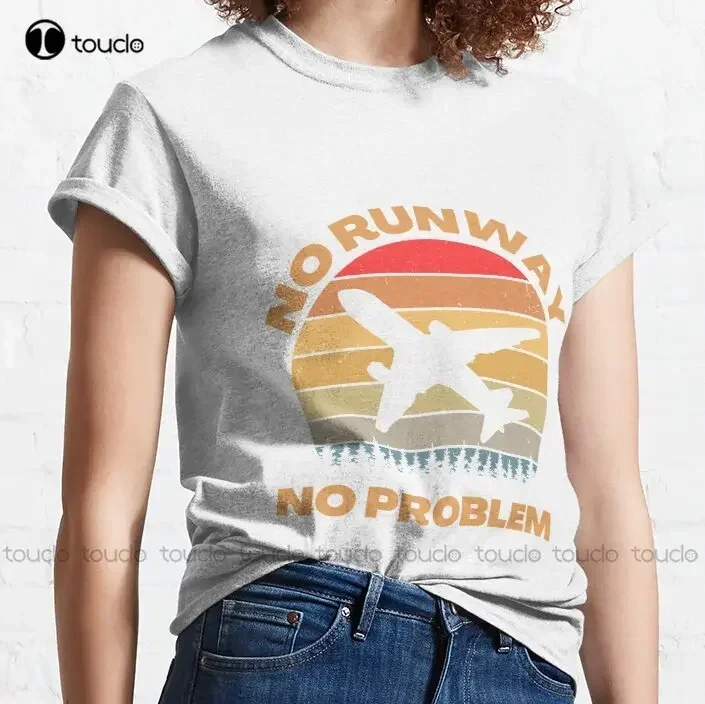 No Runway No Problem Classic T-Shirt Brown Shirt Fashion Creative Leisure Funny T Shirts Outdoor Simple Vintag Casual T Shirts
