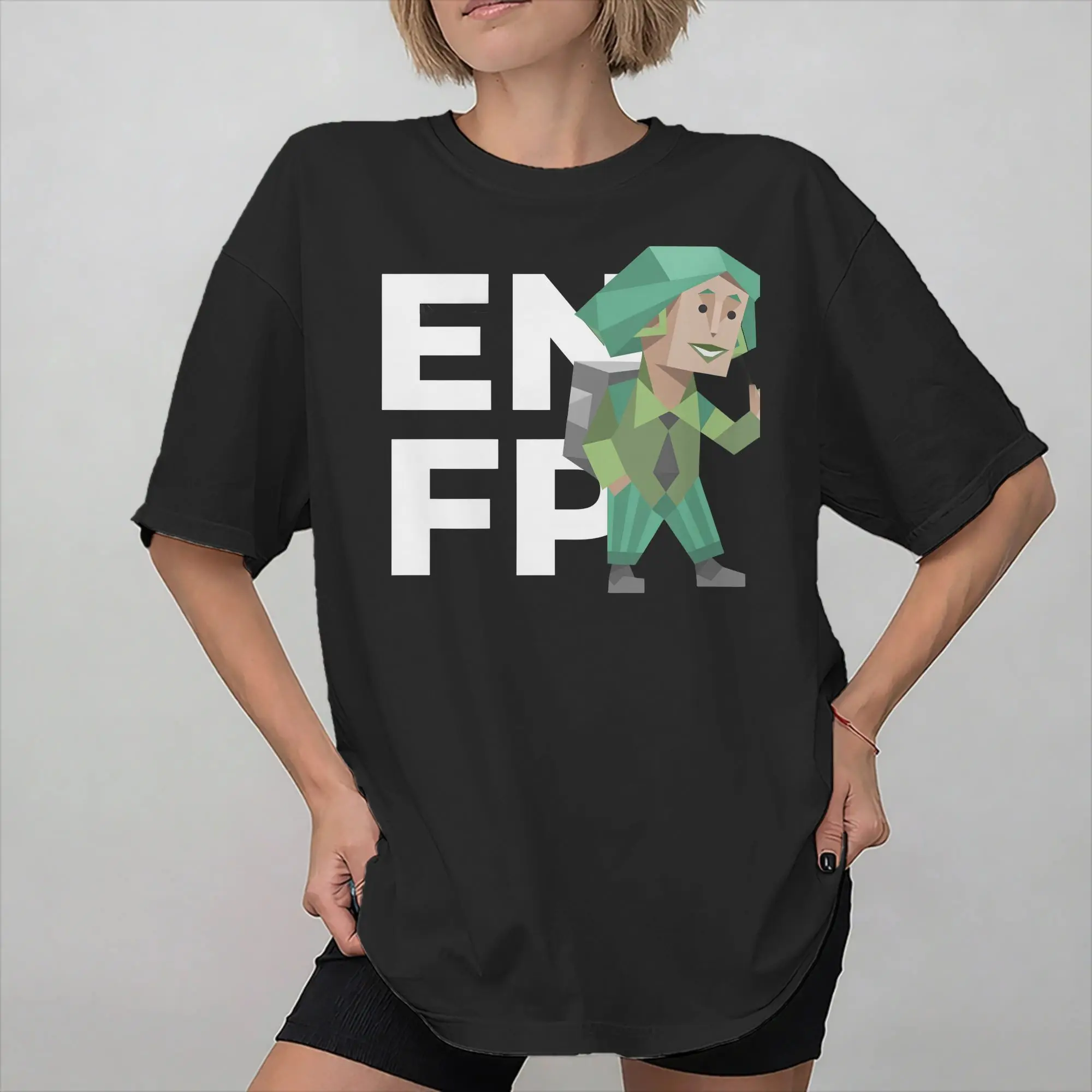 Men Women Print ENFP mbti myers-briggs peronality T Shirt Tee Pure Cotton MBTI 16 Personalities  T-shirts Clothing