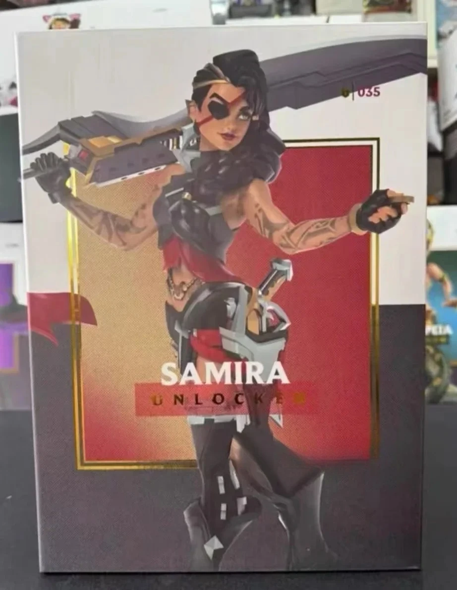 

In Stock League of Legends LOL Samira Medium Sculpture Game Peripheral Statue Figure Model Collection Toy Gift