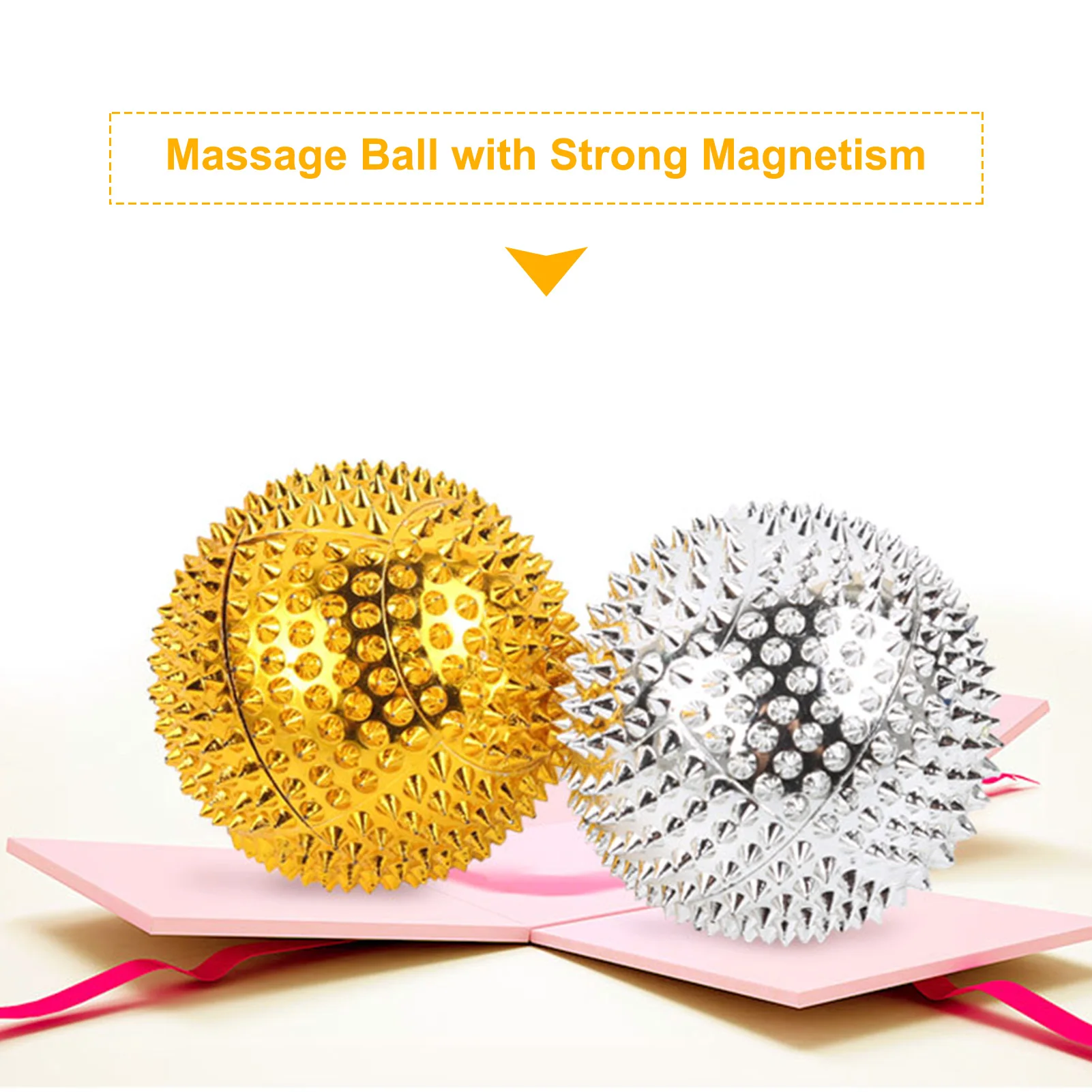 

2PCS Fitness Massage Ball with needles-Acupressure Active Massager Spiky Hard Massaging Tool for Hand Foot