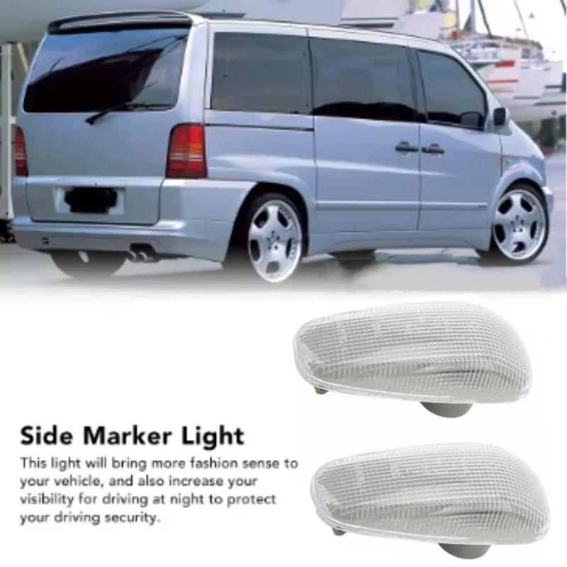 2PCS Side Marker Light Turn Signal Lamp Without Bulb 2108200921 Replacement FOR MERCEDES CLK E SLK V CLAS SPRINTER VITO