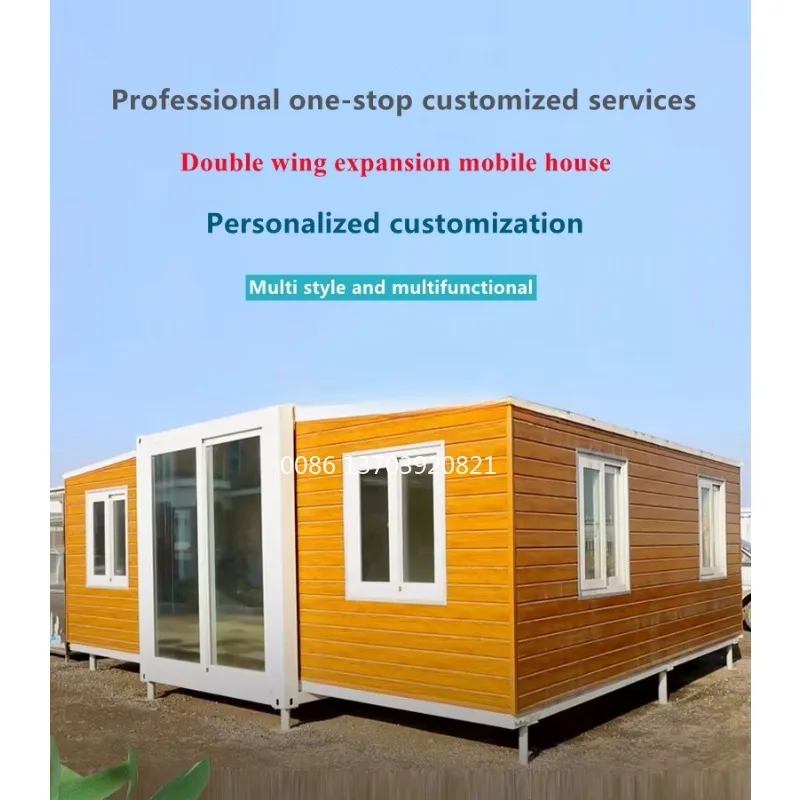 Australia New Style Prefab Homes Expandable 20 Foot Container Foldable House with 2 Bedrooms Expandable Houses