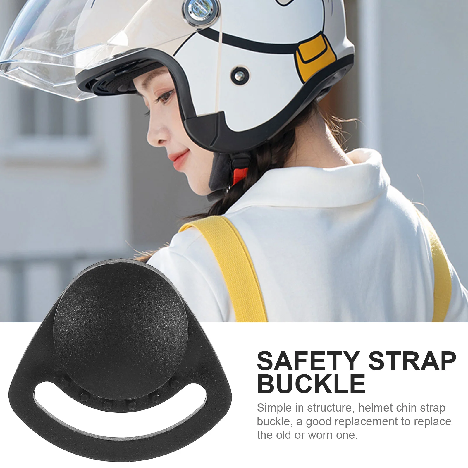 

10pcs Safety Buckle Hard Hat Chin Strap Accessories Reusable ABS Durable Repair Lightweight Construction