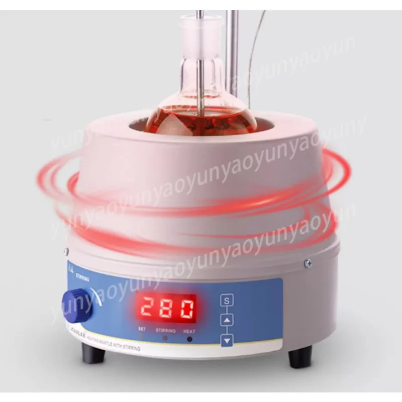 Electronic Temperature Control Magnetic Stirrer, Digital Display Constant Temperature Electric Heating Sleeve 500ml