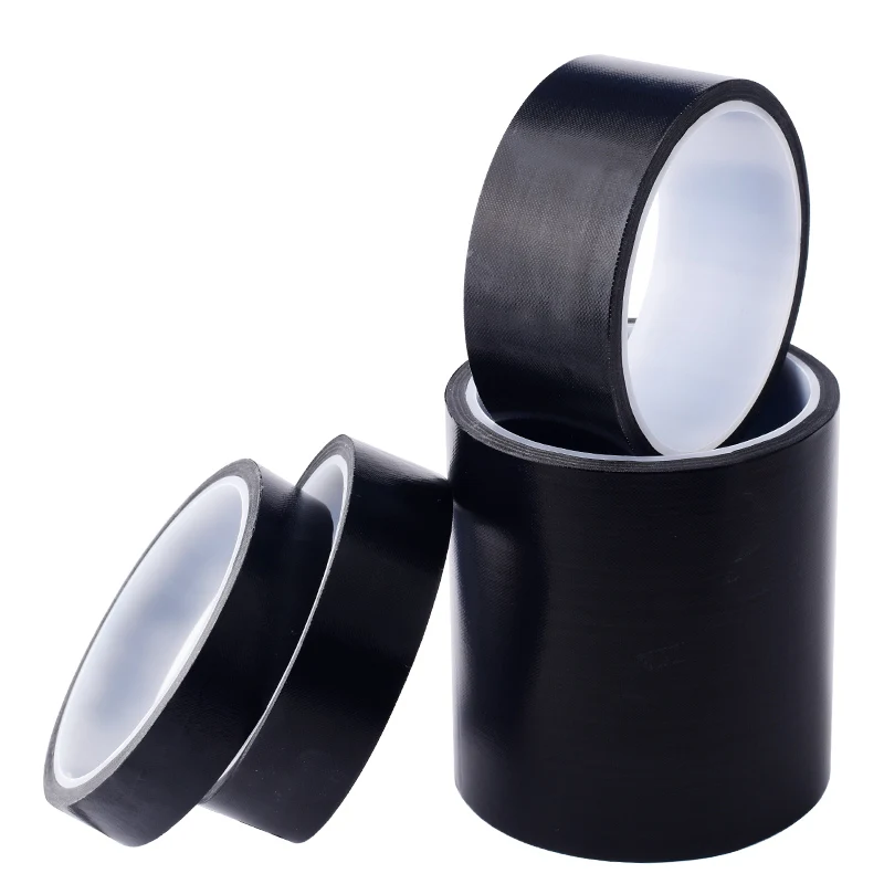 High temperature fiberglass tape, heat-resistant transfer tape, PTFE film tape, black 0.18mm thick insulation, anti-static tape