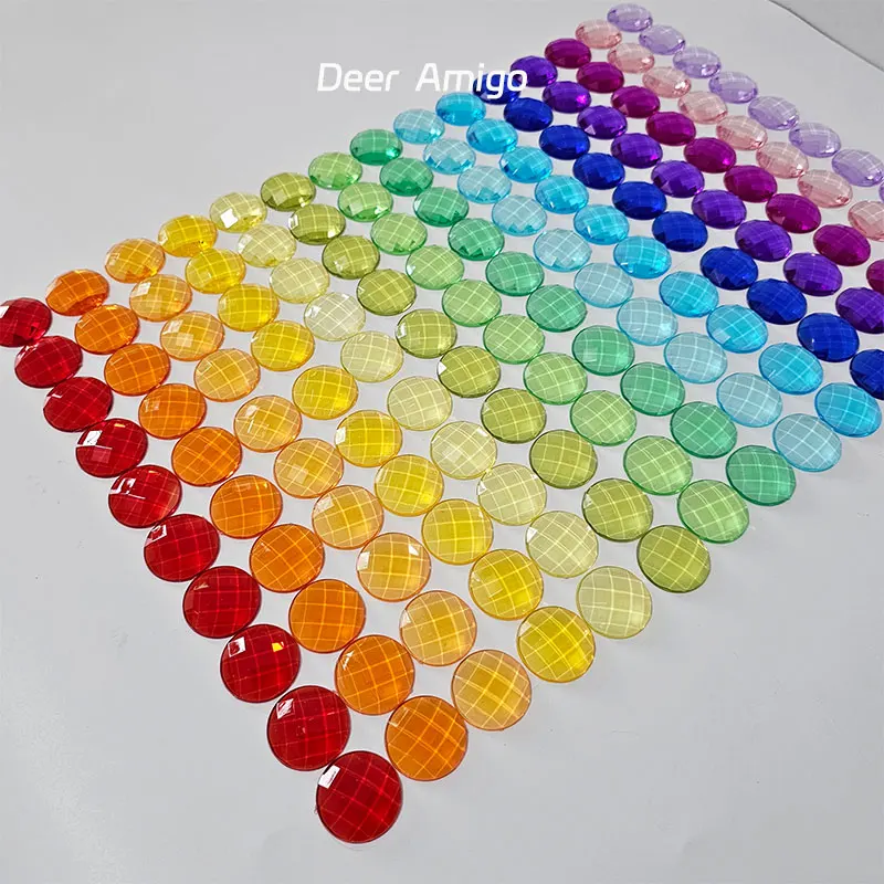 

Rainbow Lucite Cubes Stacking Blocks Transparent Gem Stone Loose Parts Acrylic Lucite Cubes Children Montessori Educational Toys