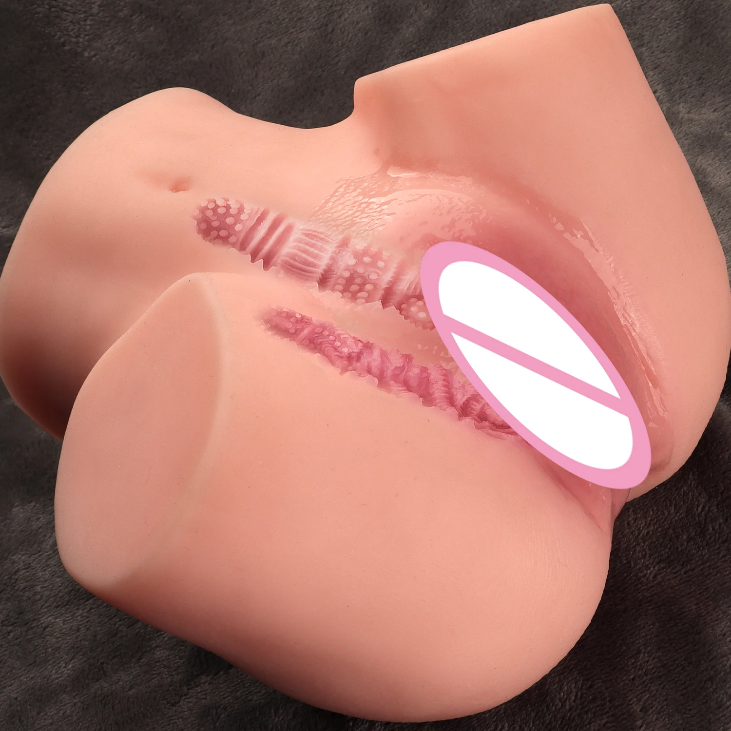 2in1 Realistic Adult Sex Anal Vagina Male Masturbator Cup Pocket Pussy Men Masturbation Blowjob Toy Adult Sex Pocket Pussy Toys view 5