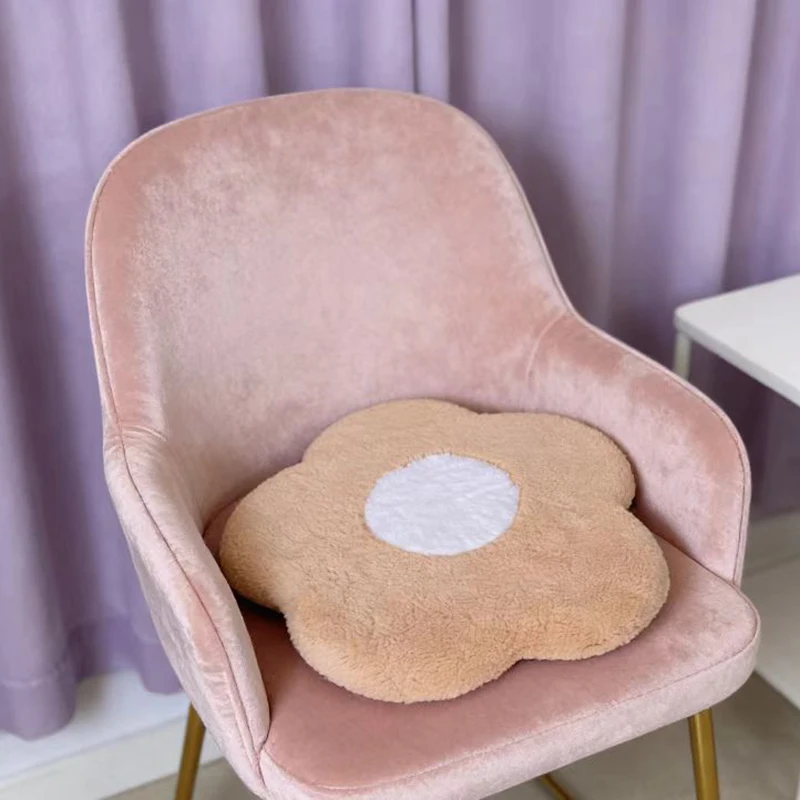 45cm Flower Cushion Plush Toy Pillow for Office Bed Chair Sleeping Pad Sunflower Comfy Back Rest Cushion Gift
