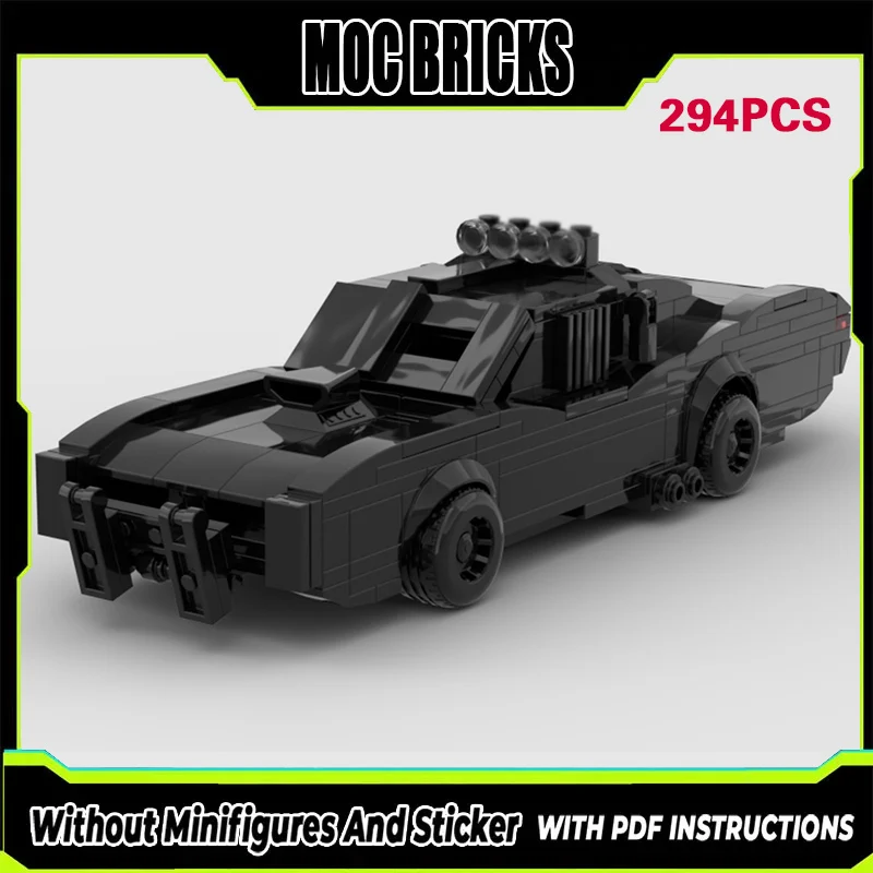 

Популярный игровой конструктор MOC: Американский Мускул-кар, модульная технология, подарки, праздничный набор для сборки, детские игрушки