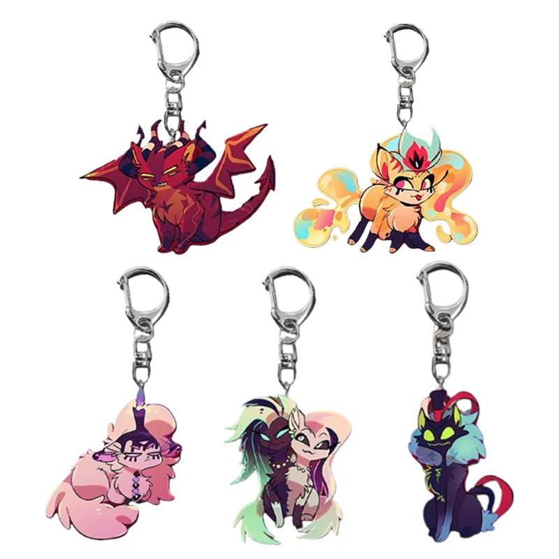 

Горячая новинка: Акриловый брелок-подвеска для сумки/рюкзака с персонажами аниме «Hazbin Hotel» – креативные аксессуары в стиле мультфильма