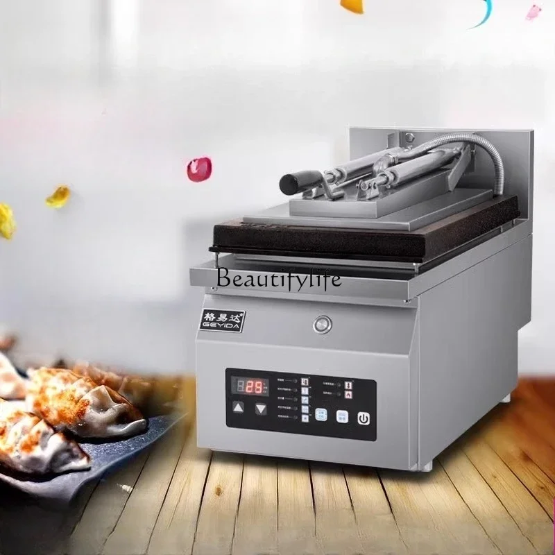 yj24 Fully Automatic Japanese-Style Pan-fried Dumpling Machine Electric Single-head Double-head Pot Sticker Machine Commercial