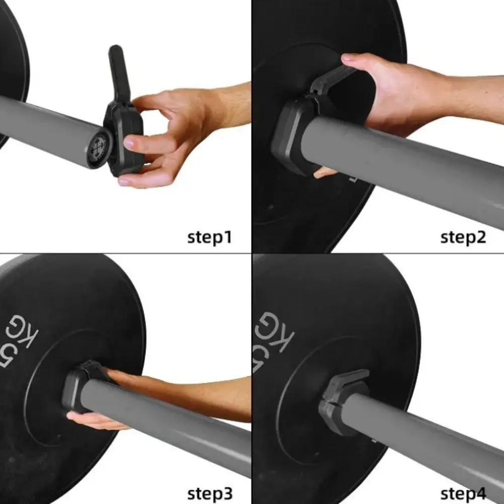 Magnetic Weightlifting Barbell Clamps Quick Release Deadlift Barbell Spin Lock Hexagon Universal Barbell Collars