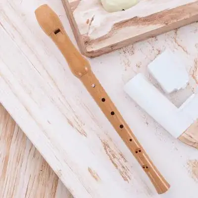 1 قطعة مسجل سوبرانو خشبي 8 حفرة تصميم للمبتدئين صوت واضح آلة موسيقية آلات النفخ الخشبية