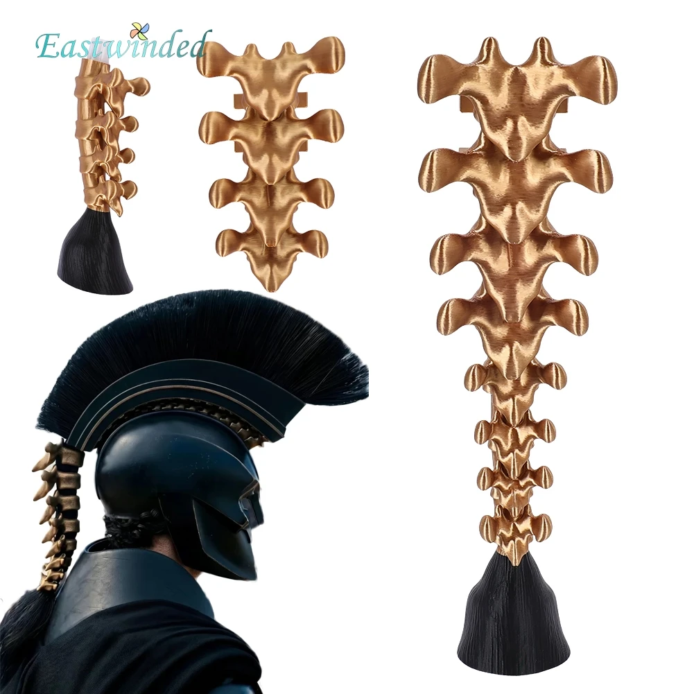 Movie O'Dessa Agamemnon Cosplay Vertebra Golden Hair Clip Helmet Accessories Decoration Props Disguise Halloween Carnival Party
