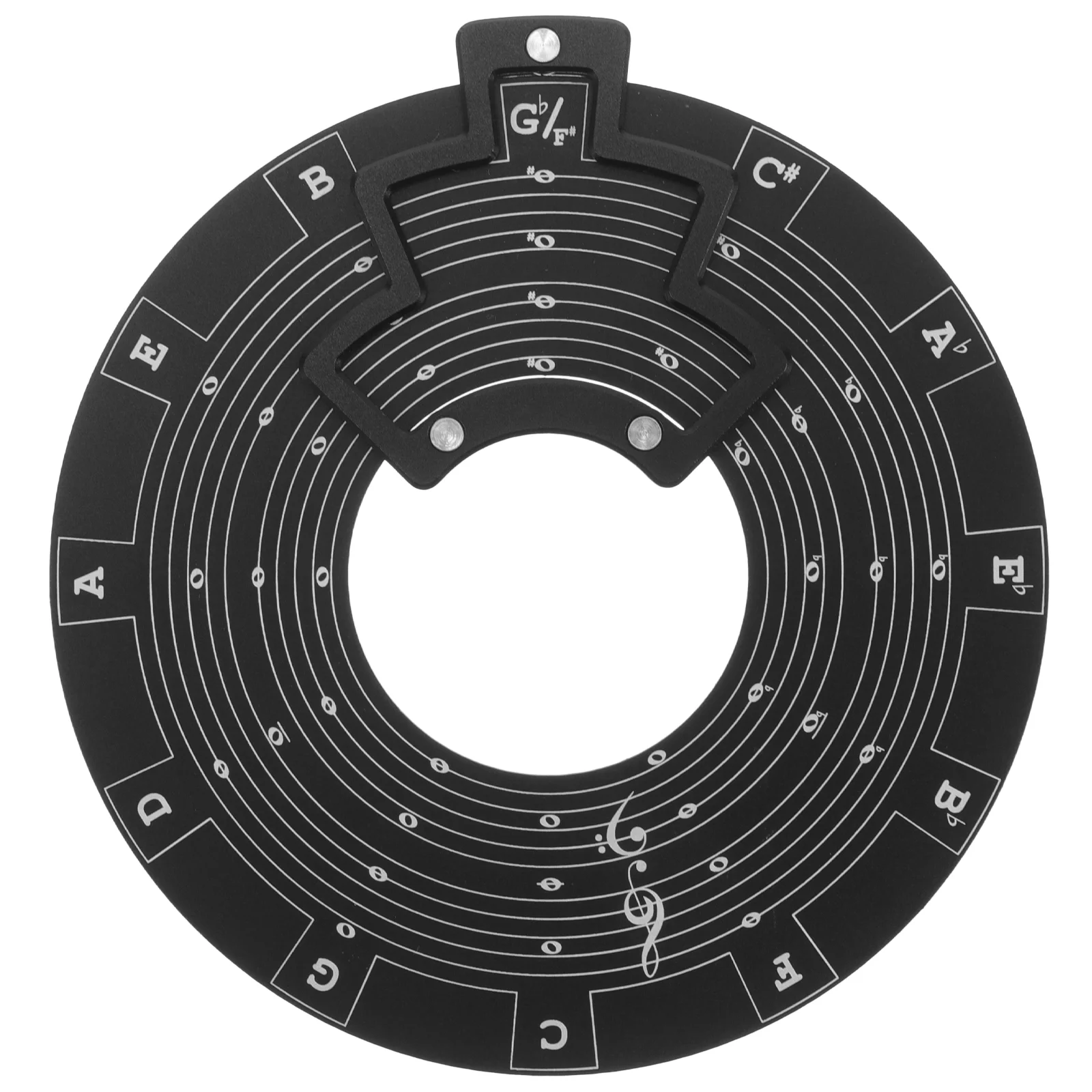 

Melody Tool Chord Theory Learning Music Tools General Guitar Accessories Metal Circle of Fifths Wheel Black