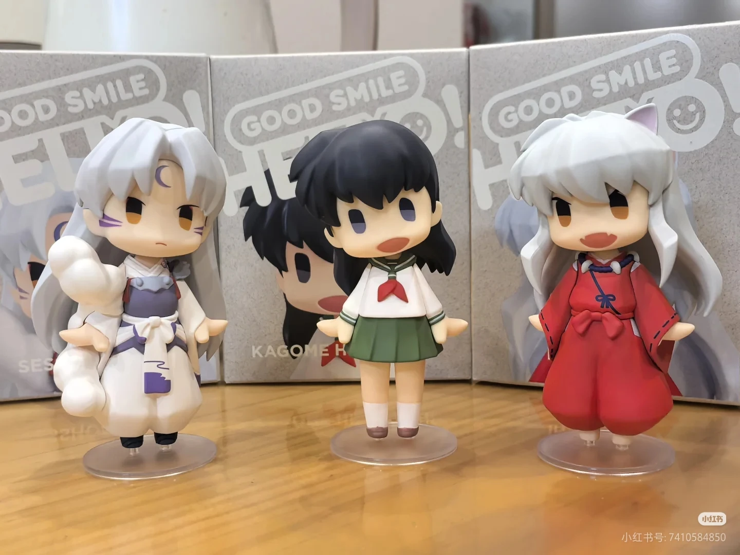 Véritable Gsc Inuyasha bon sourire série Inuyasha figurine Sesshomaru modèle Kagome Higurashi Figurines cadeau jouet
