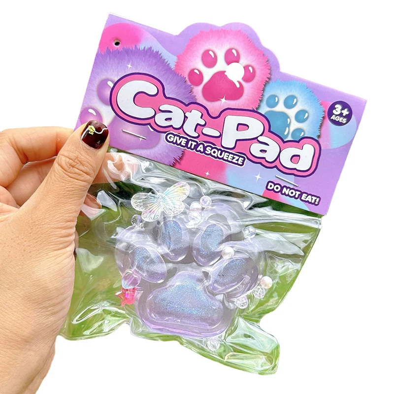 Cat Paw Decompressie Speelgoed Kawaii Cartoon Antistress Stress Relief Langzaam stijgend speelgoed