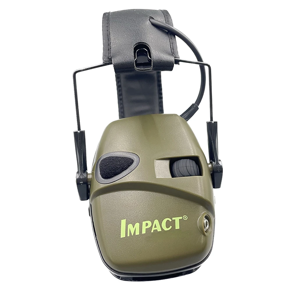 Black/Green Tactical Electronic Shooting Earmuff Anti-noise Headphone Sound Amplification Hearing Protection Headset Foldable