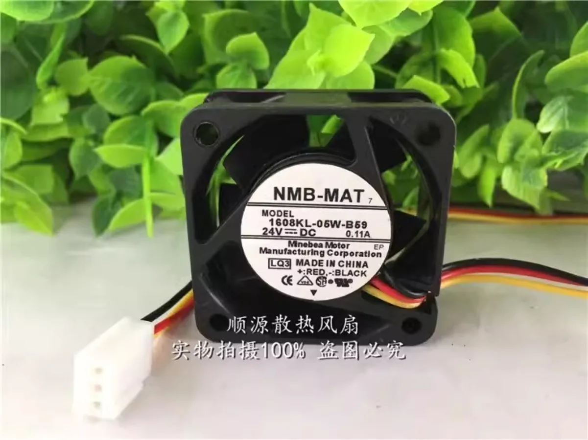 For NMB 1608KL-05W-B59 DC24V 0.11A 3-Pin Silent Cooling Fan