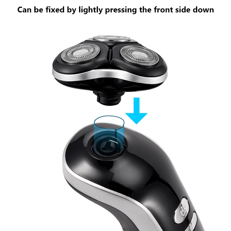 交換用ブレード1〜4個,電気シェーバー3カッターヘッド,あごひげシェービングヘッド,防水電気かみそり