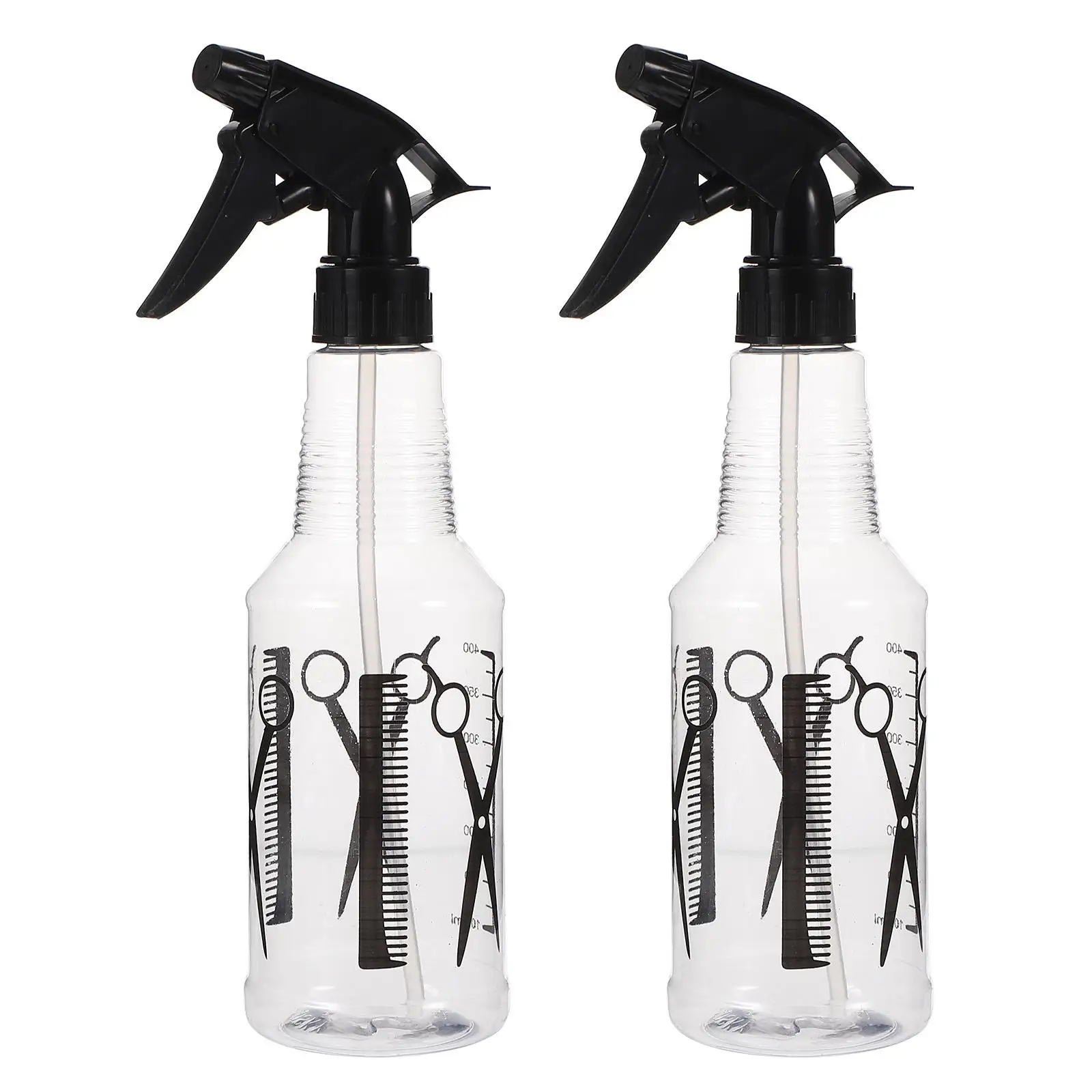2Pcs PET Spray Flaschen Leichte, Tragbare Transparente Haar Sprayer Wasser Beschlagen Reinigung Lösung Flasche Für Home Reise