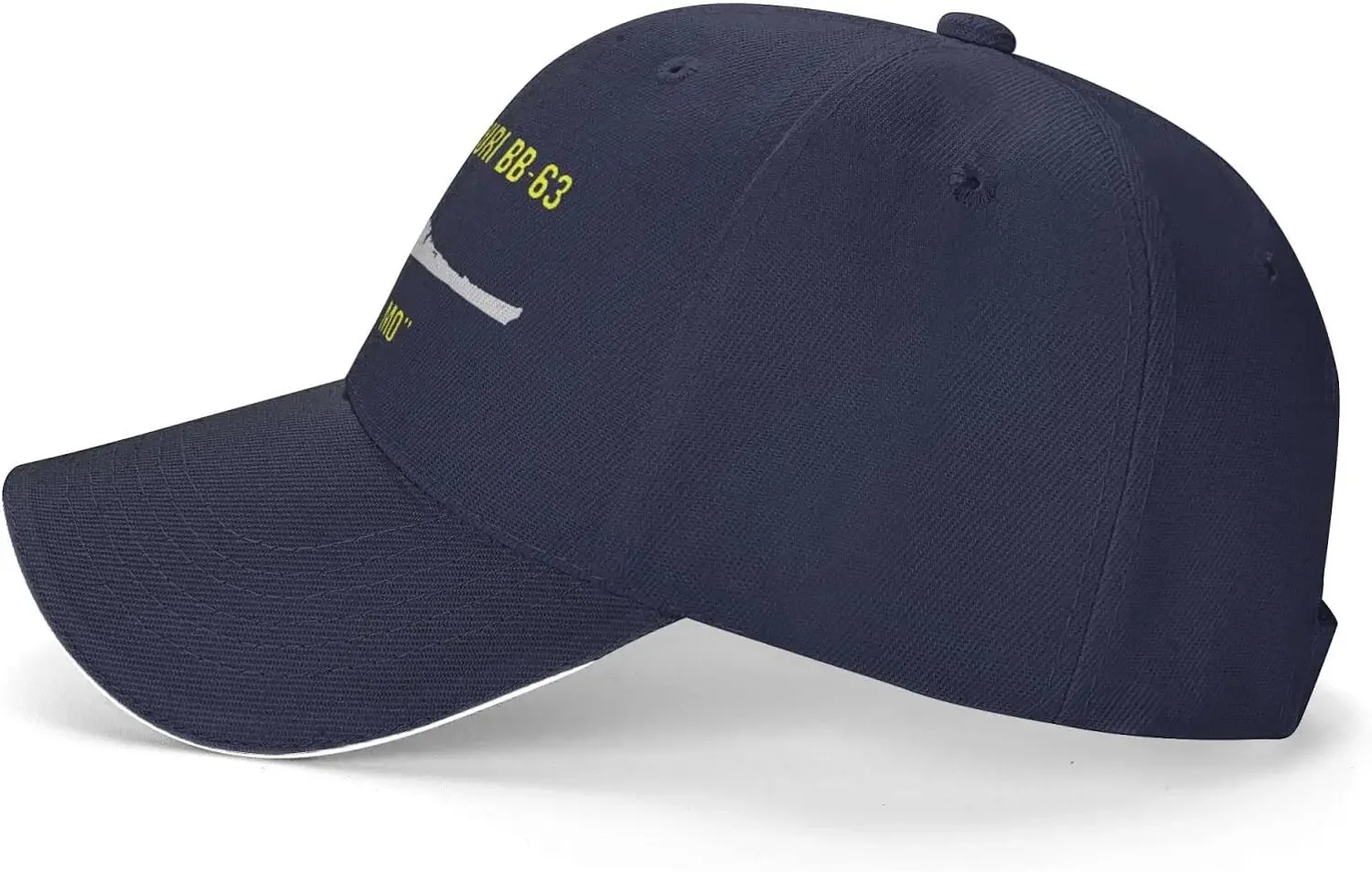 USS Missouri Bb-63 Baseball Cap Classic Dad Hat Sandwich Cap Plain Caps for Men Women