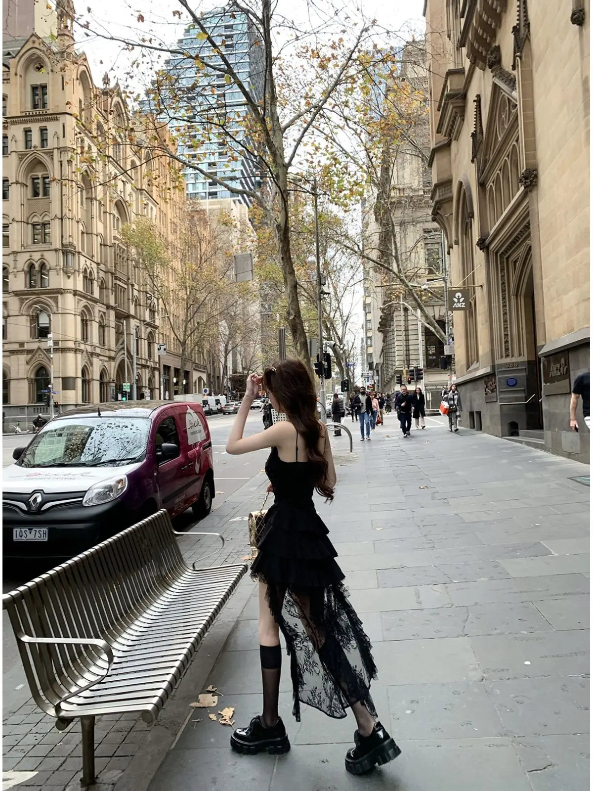 Vestido francês vintage de renda irregular, vestido de tule para mulheres, elegante, malha de lantejoulas, design de bolo em camadas, roupa estética fairycore