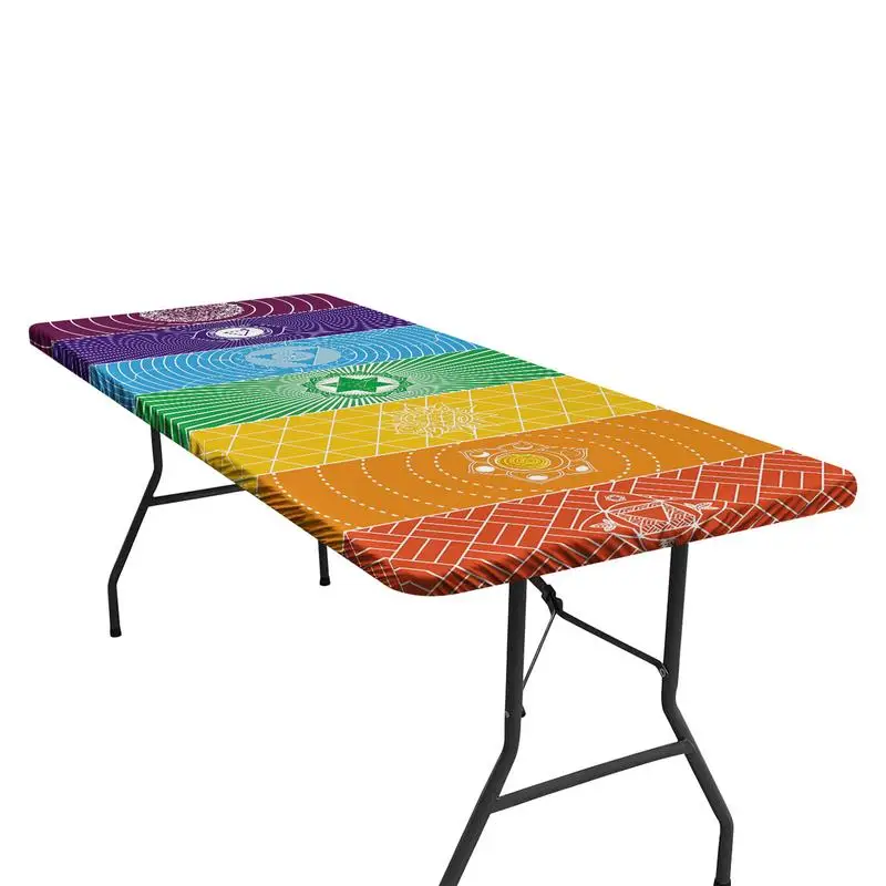 

Stretchable Tablecloth Cover Home Accessories Washable Outdoor Camping Table Cloth Rectangle Elastic Table Cover For Home