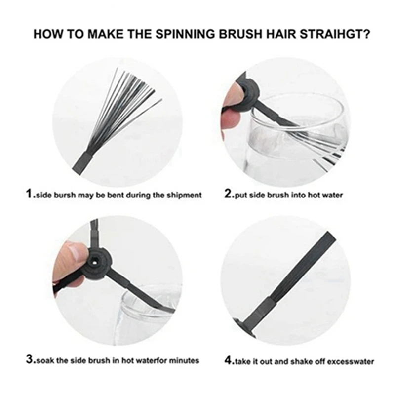 For Ilife V55 Pro Robotic Vacuum Cleaner Hepa Filter Side Brush Mop Cloths Rag Replacement Spare Kit Accessory