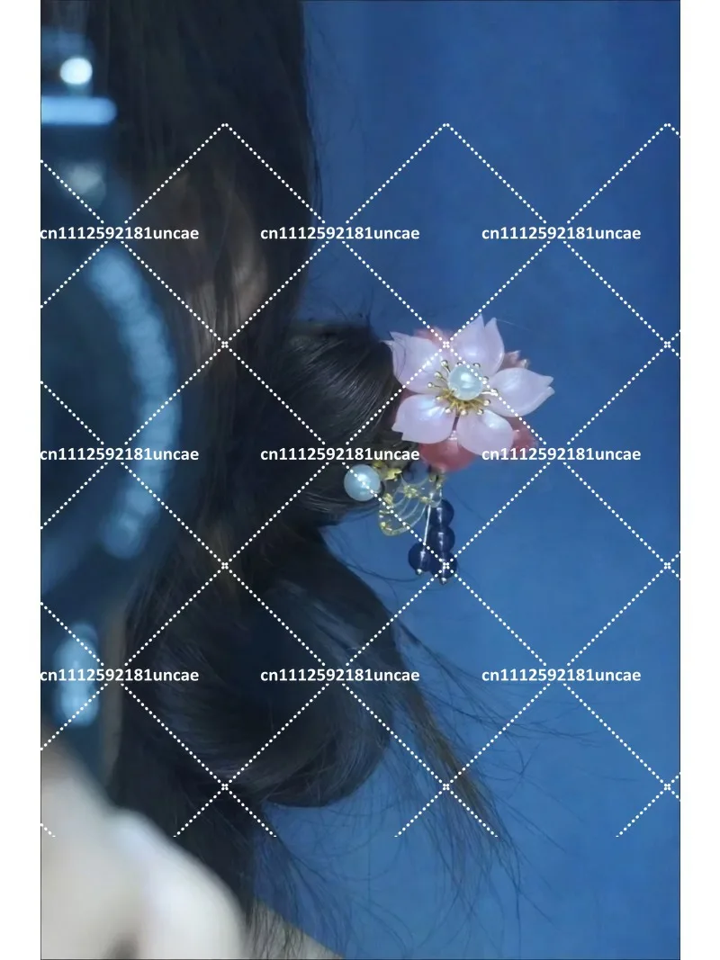 Halloween Comic Flower Pearl Hairpin Headwear Cosplay Accessory